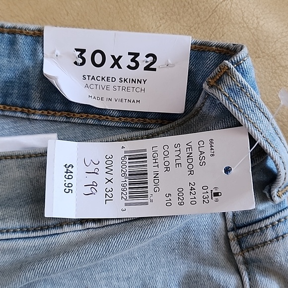 PACSUN STACKED SKINNY ACTIVE STRETCH JEANS - Picture 4 of 4